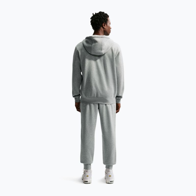 Pantaloni da uomo Nike Club French Terry Joggers dark grey heather/light smoke grey/white 3