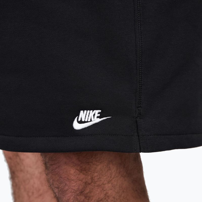Pantaloncini da uomo Nike Club French Terry Flow black/black/white 7