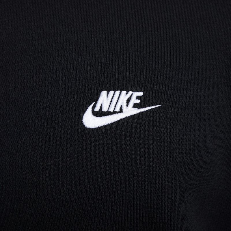 Felpa uomo Nike Club French Terry Crew black/white 5