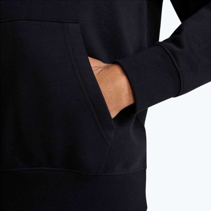 Felpa con cappuccio Nike Club French Terry Uomo nero/nero/bianco 6