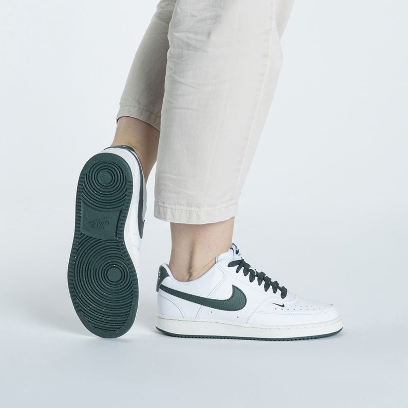 Nike Court Vision Low Next Nature scarpe da donna bianco / verde stadio / vela / verde vintage 2