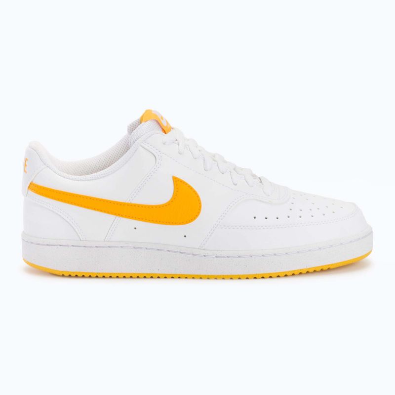 Scarpe da uomo Nike Court Vision Low Next Nature bianco/university gold 2