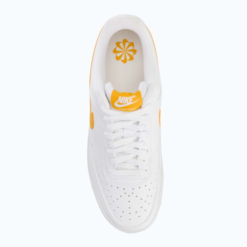 Scarpe da uomo Nike Court Vision Low Next Nature bianco/university gold 5