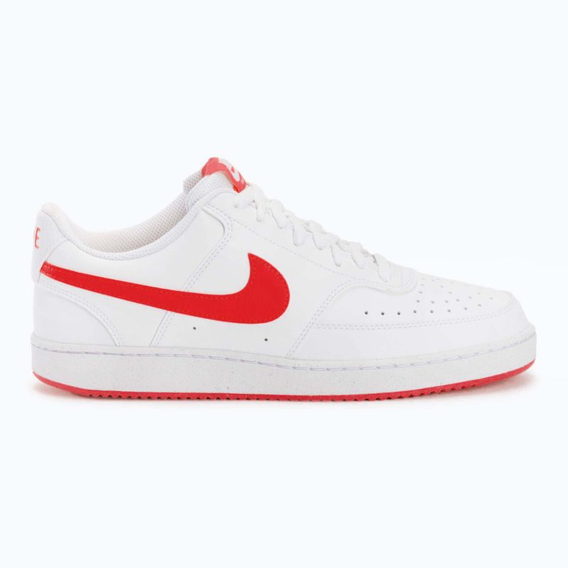 Scarpe da uomo Nike Court Vision Low Next Nature bianco/university red 2