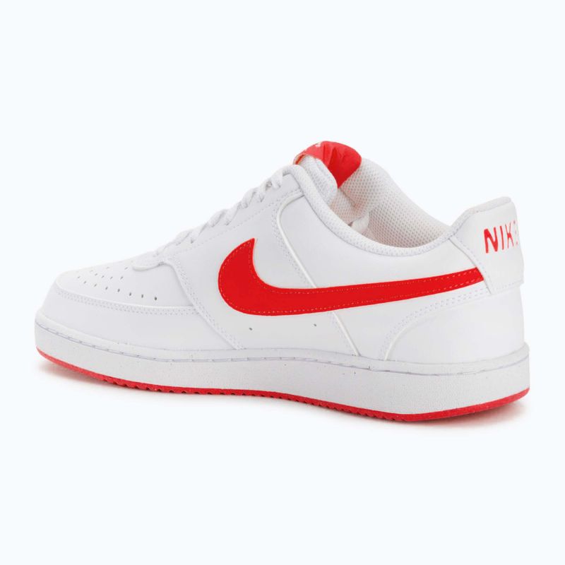 Scarpe da uomo Nike Court Vision Low Next Nature bianco/university red 3