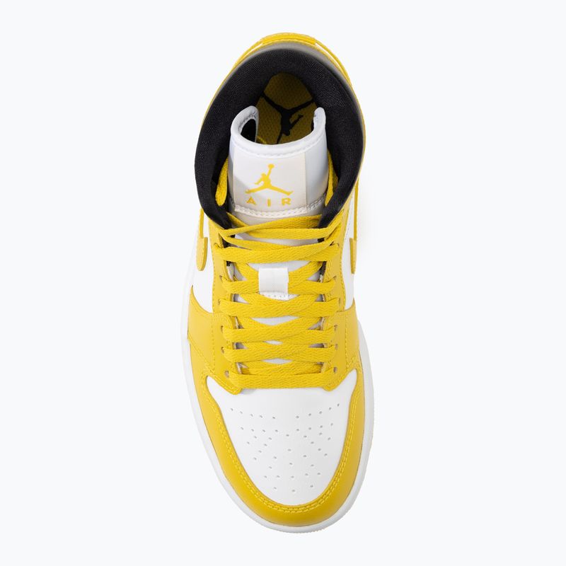 Scarpe da donna Air Jordan 1 Mid white/black/vivid sulfur 5