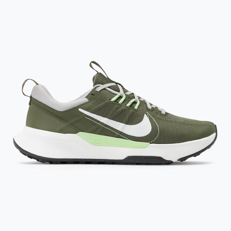 Nike Juniper Trail 2 Next Nature scarpe da corsa uomo medio oliva/ferro chiaro/lilla fiorito/bianco sommitale 2