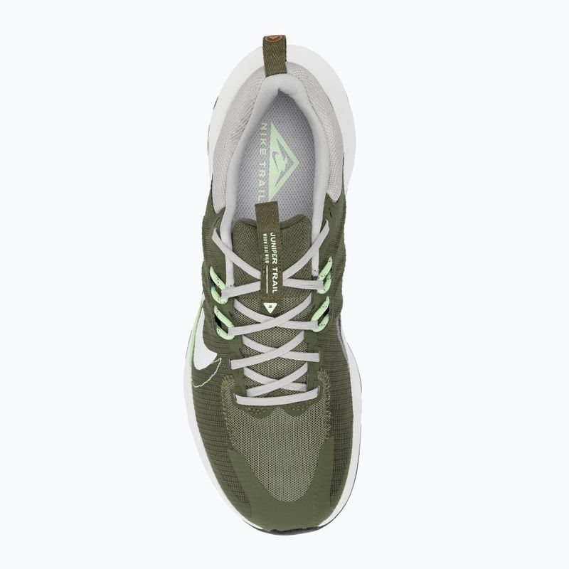 Nike Juniper Trail 2 Next Nature scarpe da corsa uomo medio oliva/ferro chiaro/lilla fiorito/bianco sommitale 5