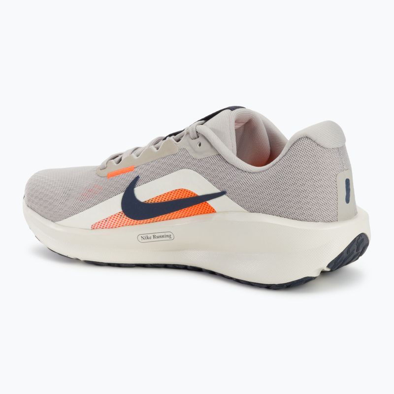 Nike Downshifter 13 uomini scarpe da corsa luce minerale di ferro / totale arancione / vela / tuono blu 3