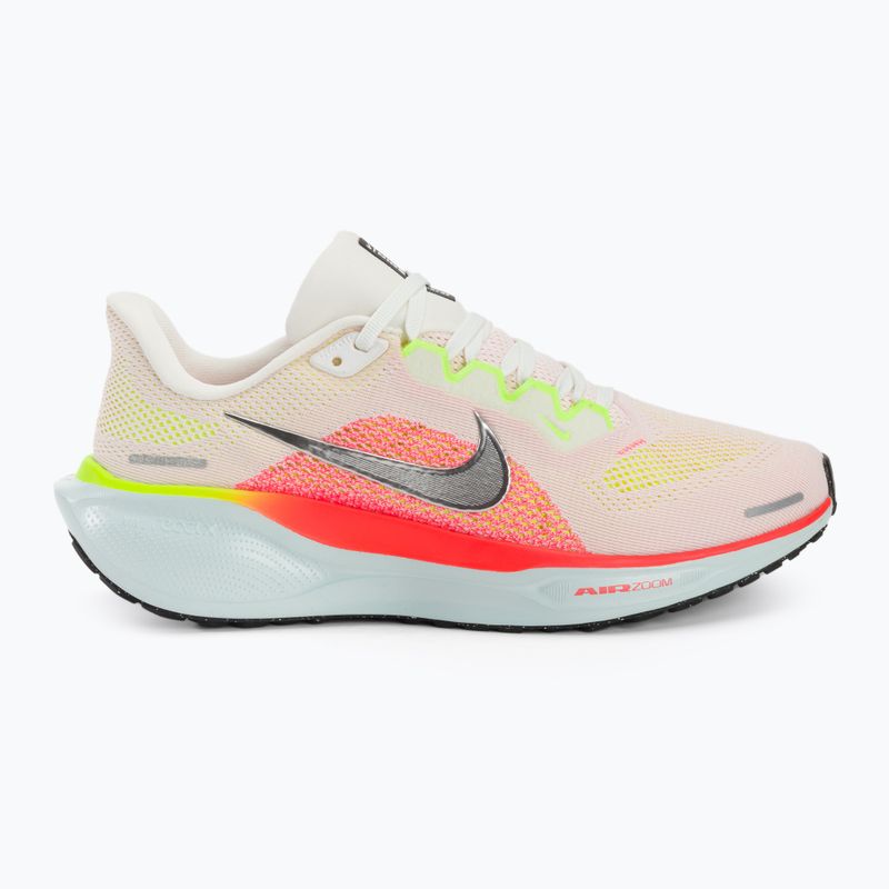 Nike Pegasus 41 vertice bianco / brillante cremisi / ghiacciaio blu / cromo scarpe da corsa delle donne 2