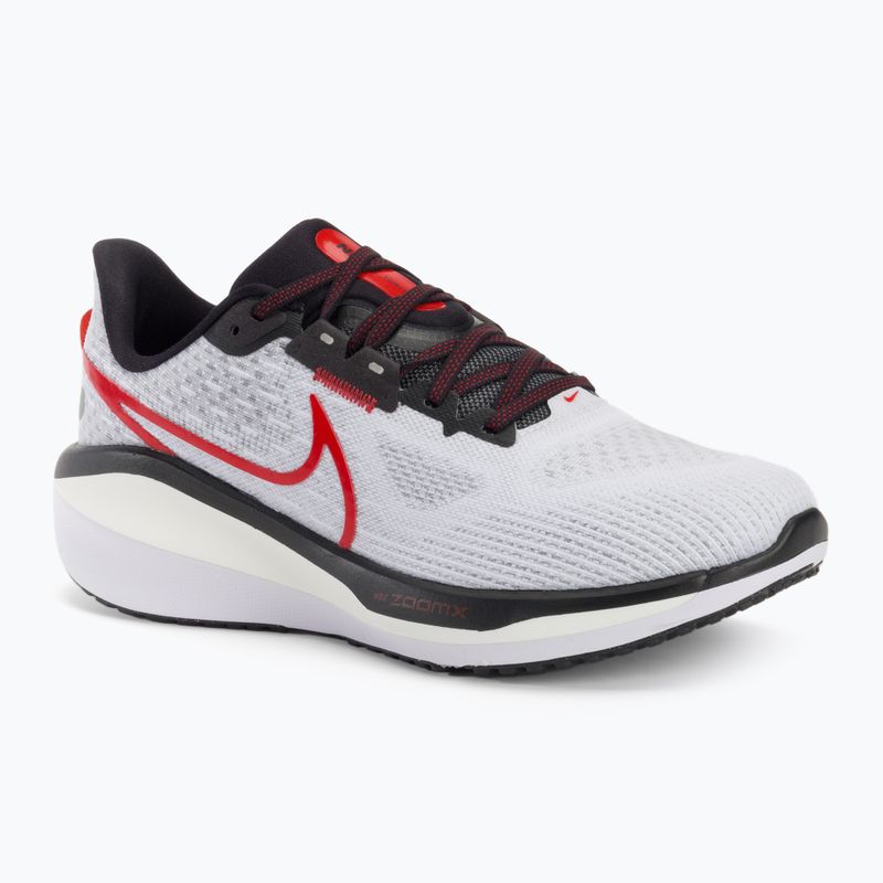 Scarpe da corsa da uomo Nike Vomero 17 bianco/rosso fuoco/platino tinta/nero