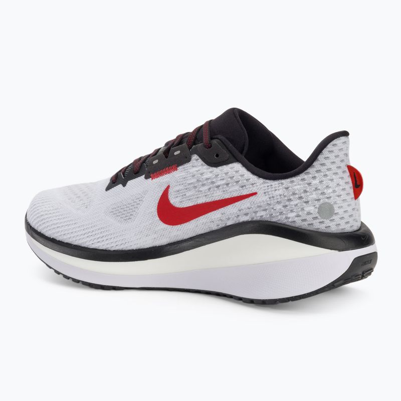 Scarpe da corsa da uomo Nike Vomero 17 bianco/rosso fuoco/platino tinta/nero 3