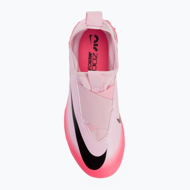 Scarpe da calcio per bambini Nike Zoom Mercurial Vapor 15 Academy TF rosa schiuma/nero 5