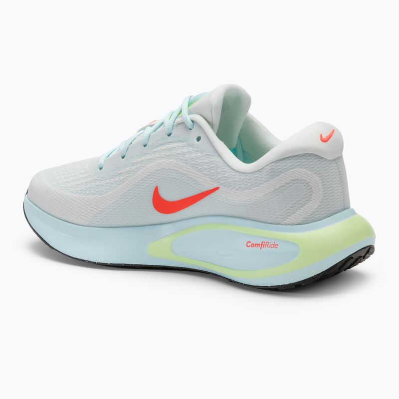 Nike Journey Run scarpe da corsa da donna vertice bianco / ghiacciaio blu / volt a malapena / luminoso cremisi 3