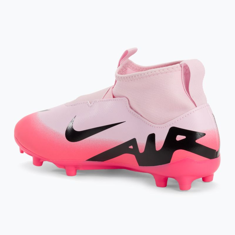 Scarpe da calcio per bambini Nike Zoom Mercurial Superfly 9 Academy FG/MG rosa schiuma/nero 3