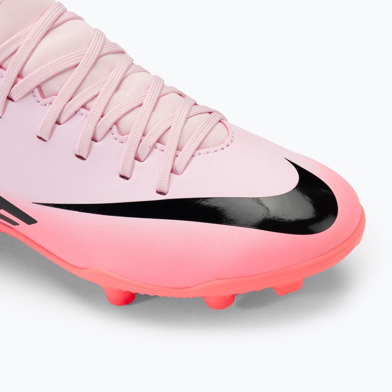 Nike Mercurial Superfly 9 Club FG/MG Junior rosa schiuma/nero scarpe da calcio per bambini 7