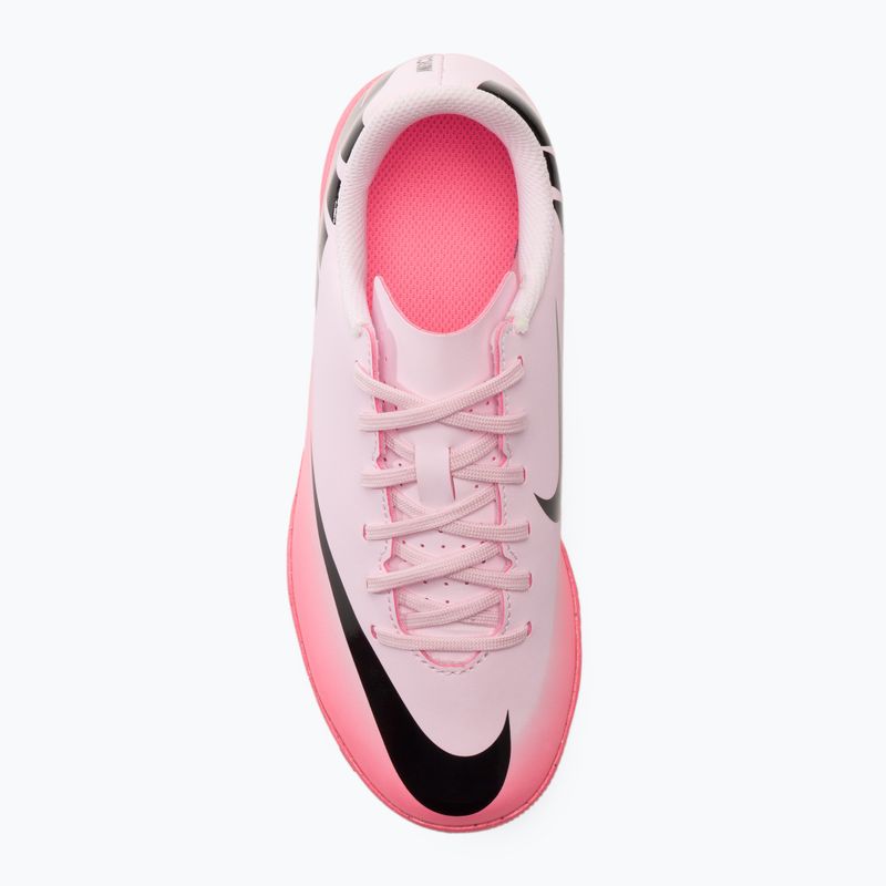 Scarpe da calcio per bambini Nike Mercurial Vapor 15 Club IC rosa schiuma/nero 5