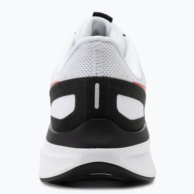 Nike Structure 25 uomini scarpe da corsa bianco / nero / luce mmoke grey / rosso fuoco 6