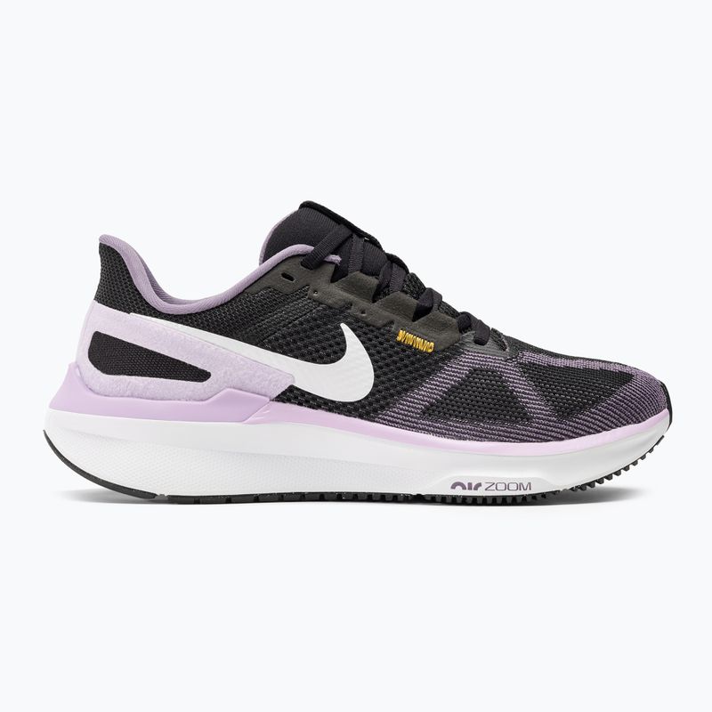 Nike Structure 25 scarpe da corsa donna nero / daybreak / lilac bloom / bianco 2