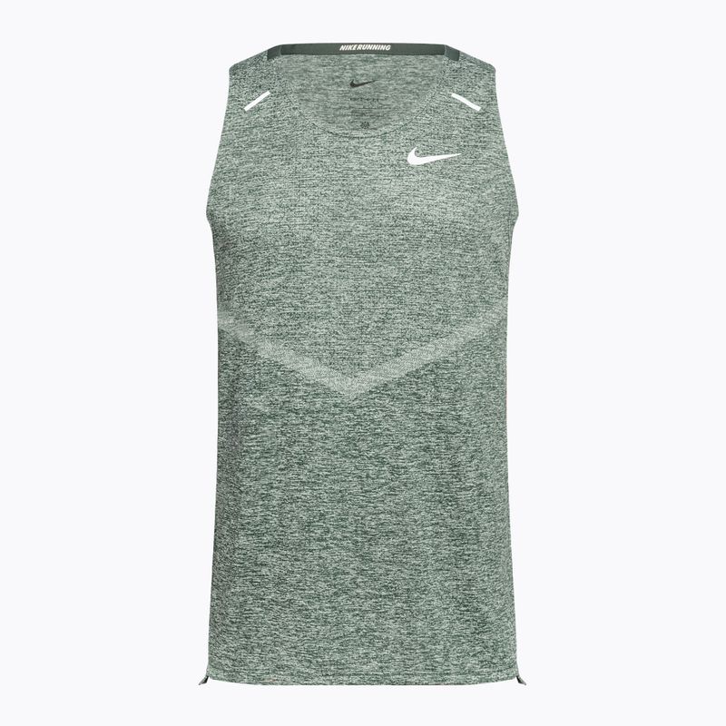 Canotta da running Nike Dri-Fit Rise 365 verde vintage/etereo da uomo