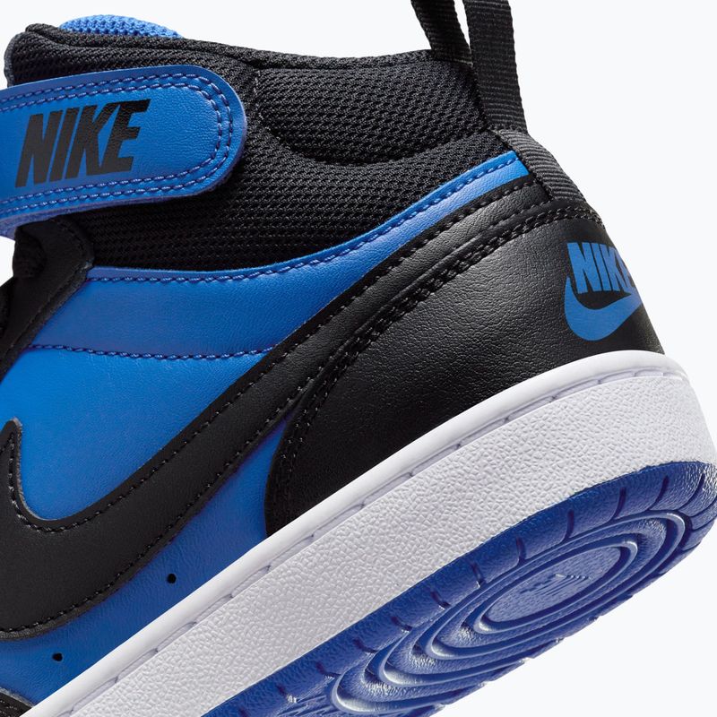 Scarpe da bambino Nike Court Borough Mid 2 game royal/white/black 9