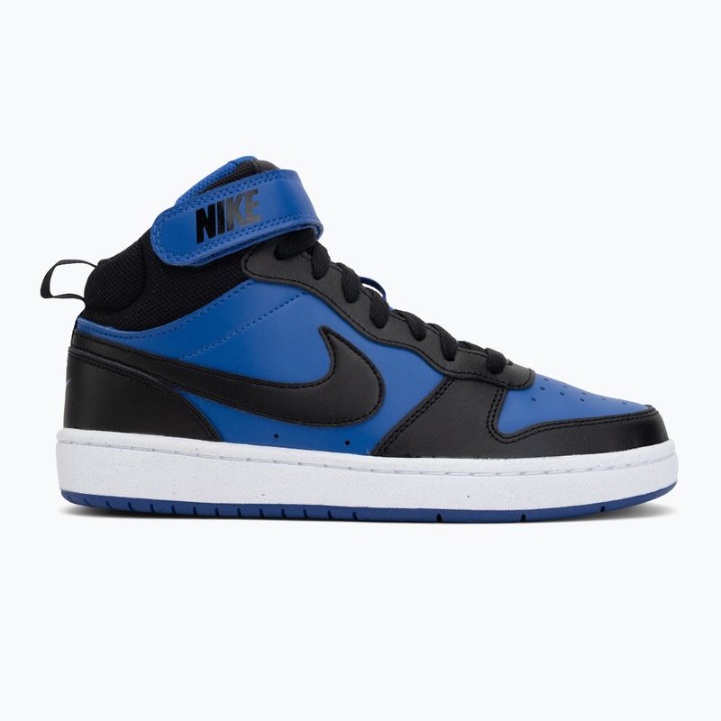 Scarpe da bambino Nike Court Borough Mid 2 game royal/white/black 2