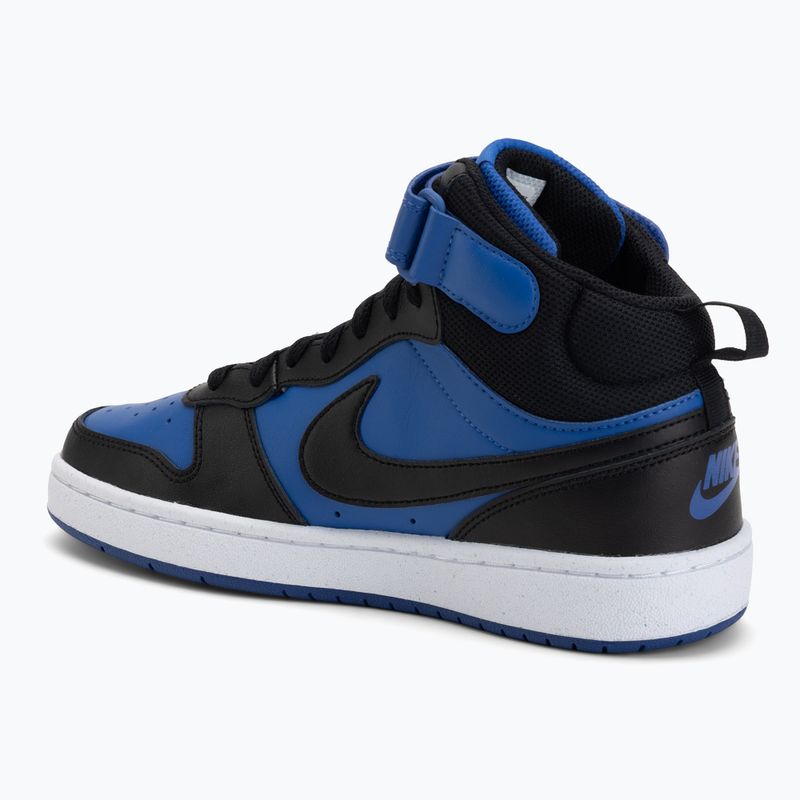 Scarpe da bambino Nike Court Borough Mid 2 game royal/white/black 3