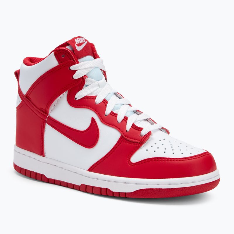 Scarpe Nike Dunk High bianco/università rosso