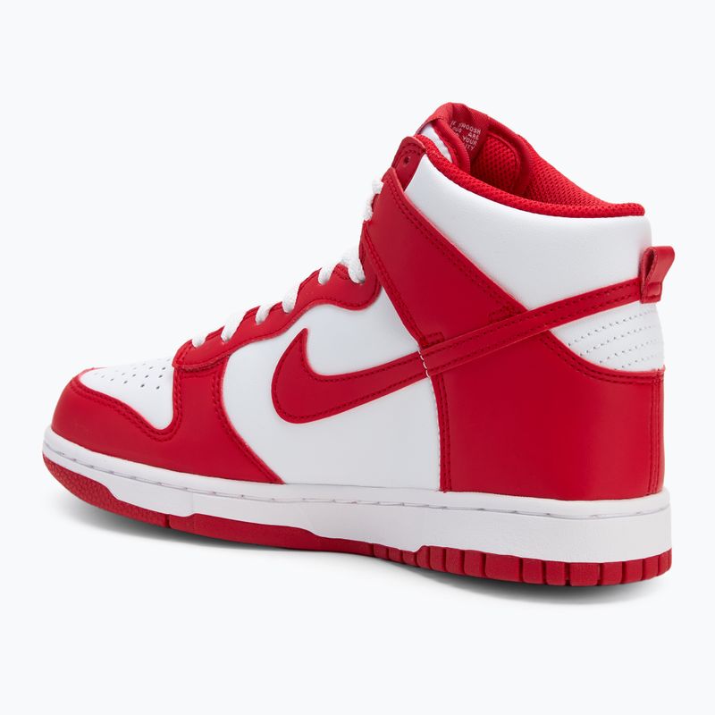 Scarpe Nike Dunk High bianco/università rosso 3