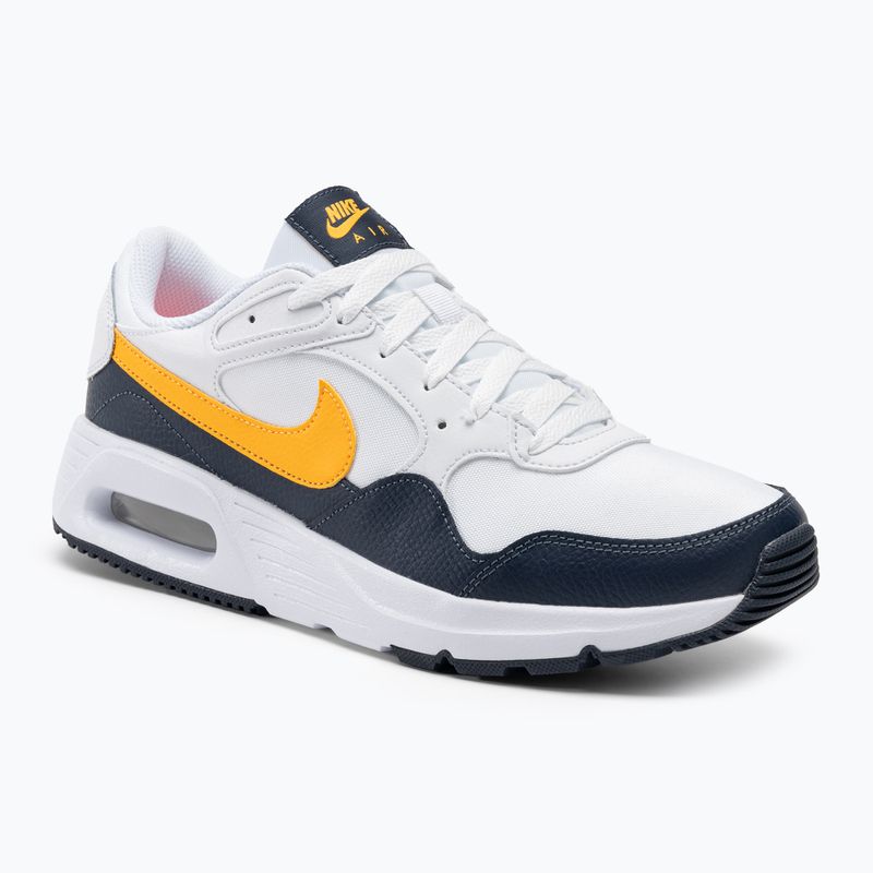 Uomo Nike Air Max Sc scarpe bianco / tuono blu / rosa racer / laser arancione