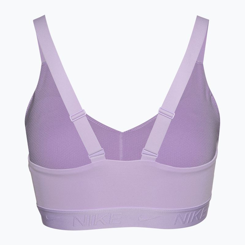 Reggiseno da allenamento Nike Indy Medium Support lilla fiorito/lilla fiorito 2