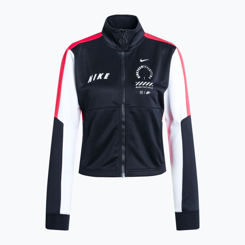 Nike Sportswear Tracksuit Top donna nero/light crimson/bianco