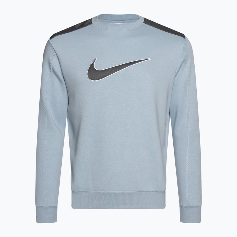 Felpa Nike Sportswear Fleece Crew Uomo blu armeria/grigio ferro chiaro