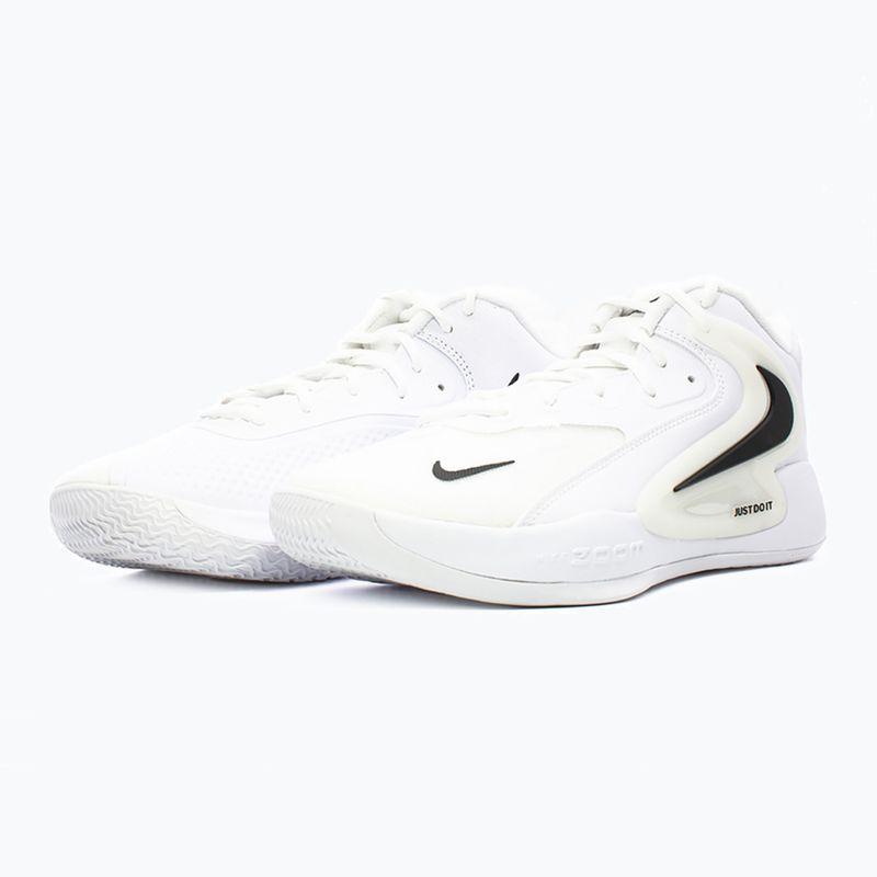 Nike React Hyperset 2 scarpe da pallavolo bianco/bianco/nero 3