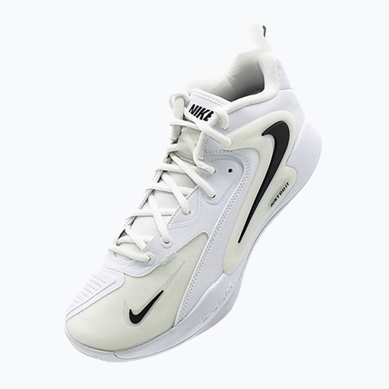 Nike React Hyperset 2 scarpe da pallavolo bianco/bianco/nero 4