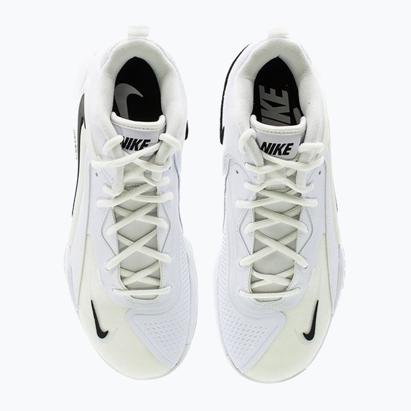 Nike React Hyperset 2 scarpe da pallavolo bianco/bianco/nero 5