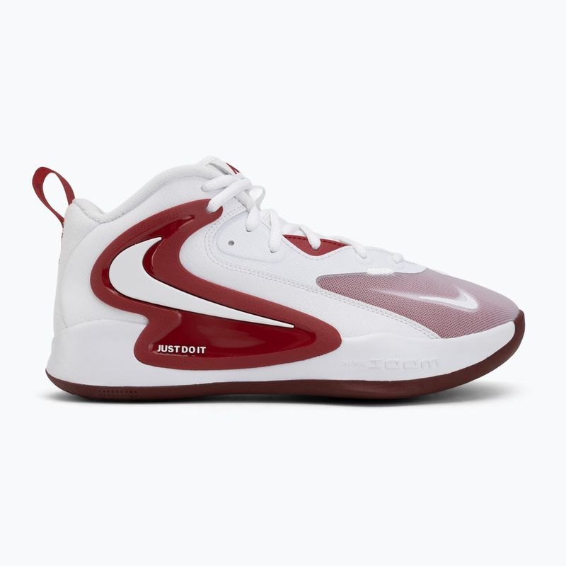 Scarpe da pallavolo Nike React Hyperset 2 white/team crimson 2