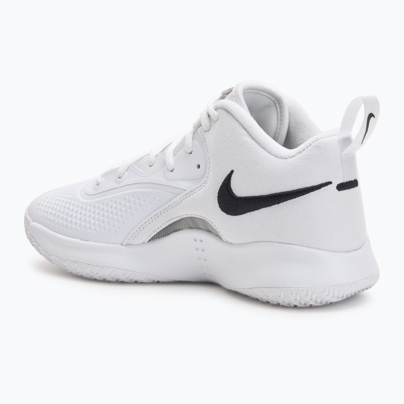 Nike React Hyperset 2 scarpe da pallavolo bianco/bianco/nero 3