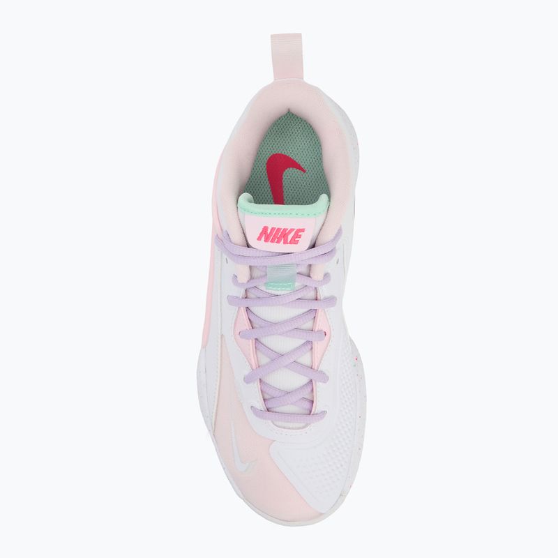 Scarpe da pallavolo Nike React Hyperset 2 SE bianco/rosa acceso/minta schiuma/nebbiolina viola/schiuma rosa 5
