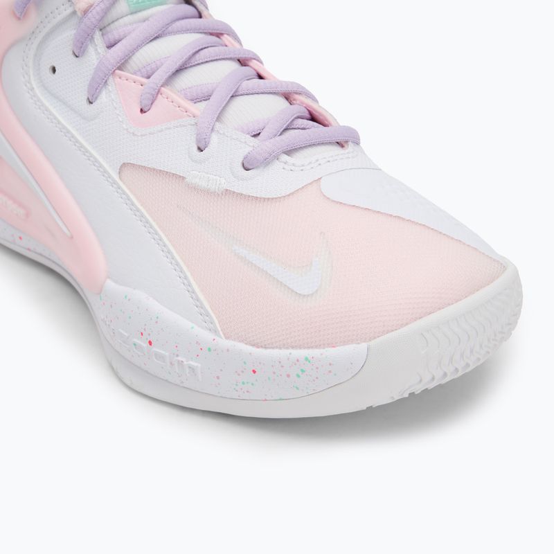 Nike Hyperset 2 SE scarpe da pallavolo bianco/hyper pink/mint foam/violet mist/pink foam 7