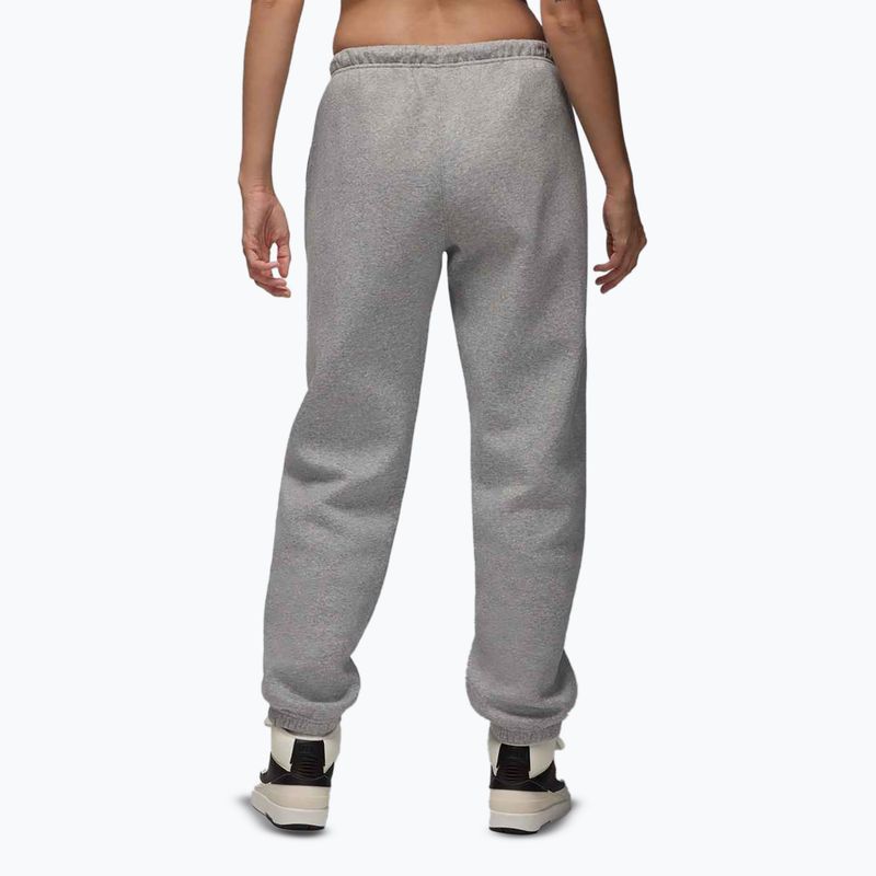 Pantaloni Nike Jordan Brooklyn Fleece grigio scuro/bianco da donna 3