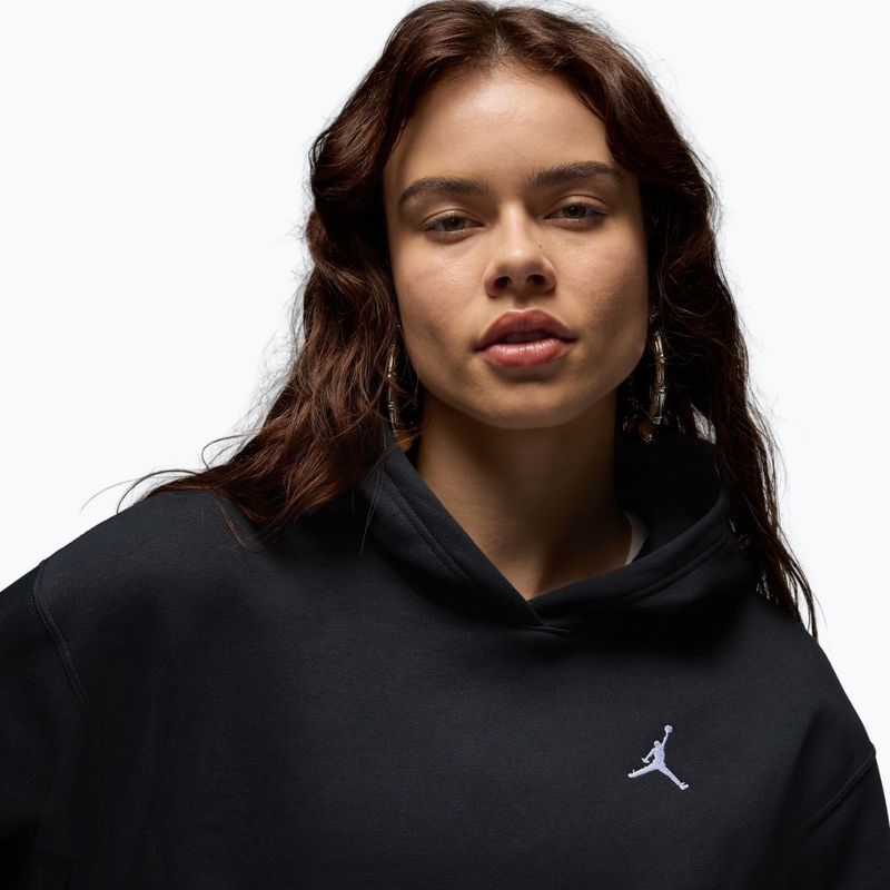 Felpa donna Jordan Brooklyn Fleece Hoodie black/white 4