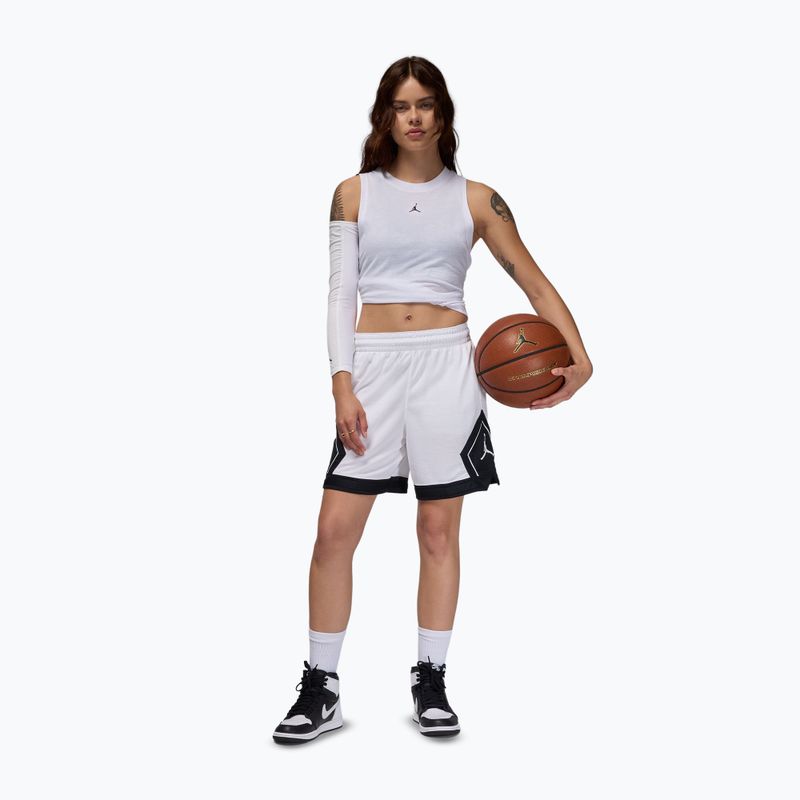 Pantaloncini da basket da donna Nike Jordan Sport Diamond 4" white/black/black/white 2