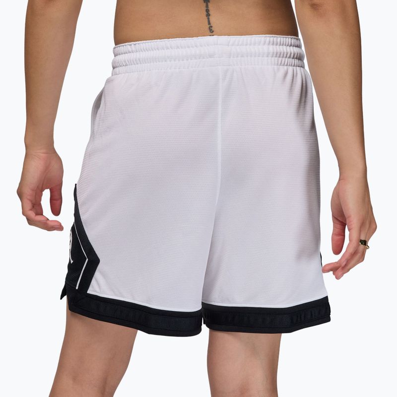 Pantaloncini da basket da donna  Jordan Sport Diamond 4" white/black/black/white 4