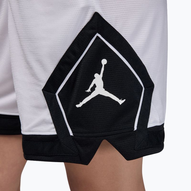 Spodenki koszykarskie damskie Nike Jordan Sport Diamond 4" white/black/black/white 7