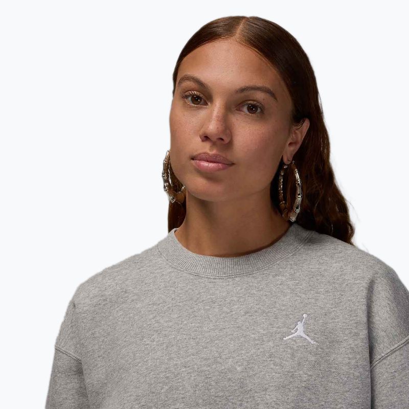 Bluza damska Nike Jordan Brooklyn Fleece dark grey heather/white 4