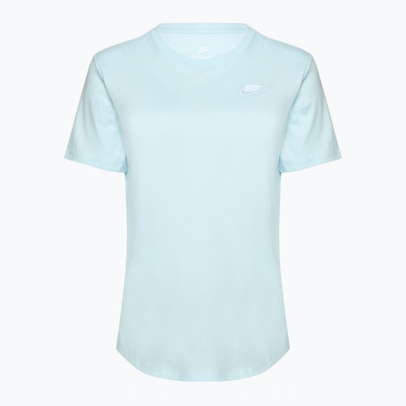 Maglietta Nike Sportswear Club Essentials donna blu ghiacciaio/bianco