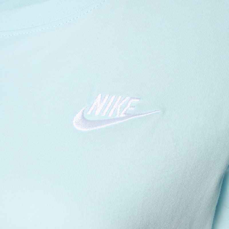 Maglietta Nike Sportswear Club Essentials donna blu ghiacciaio/bianco 3