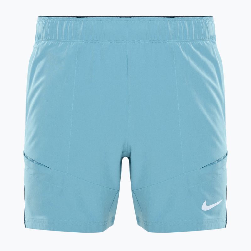 Pantaloncini da tennis da uomo Nike Court Advantage Dri-FIT 7" denim turchese/ armory navy/ bianco