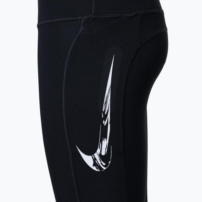 Leggings Nike Fast Swoosh donna 7/8 nero/bianco 3